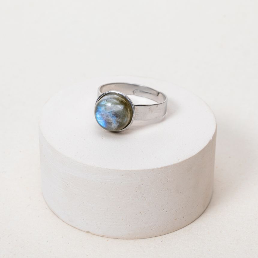 Bague Flora - Labradorite