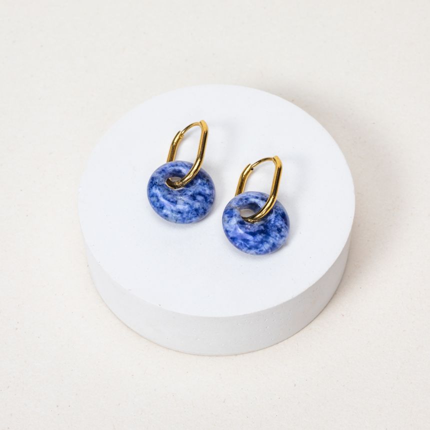 Boucles d'oreilles Alexandra - Sodalite